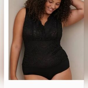 Torrid Size 2 Black Lace Bodysuit